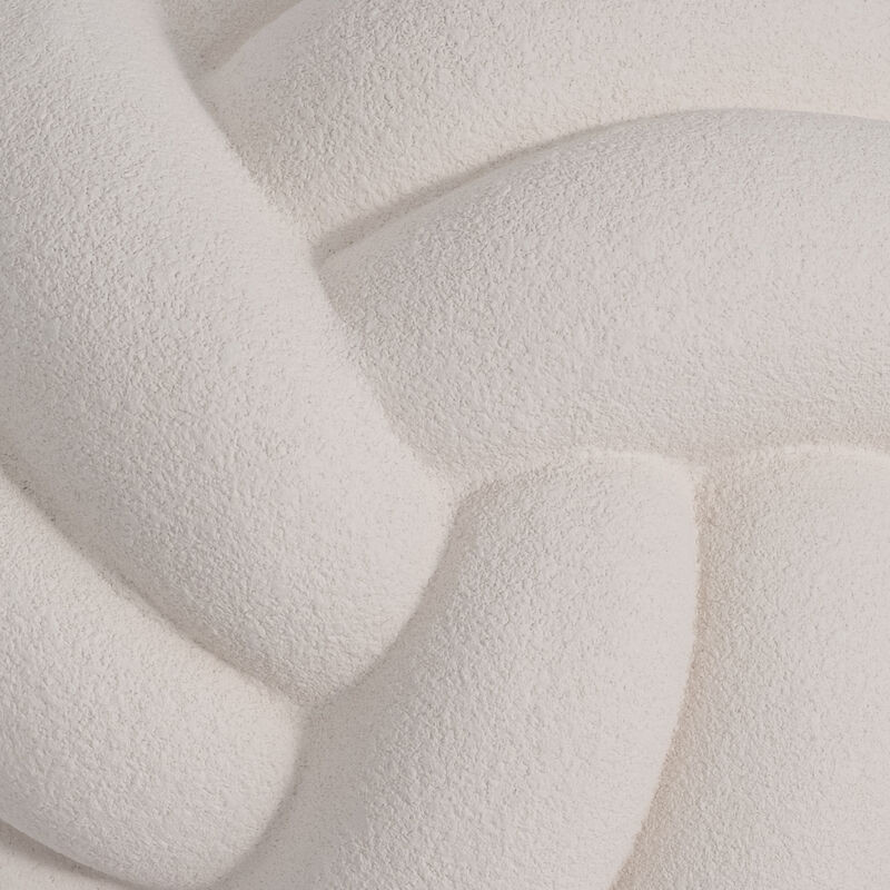 5" Knot Orb Rough Texture, White image number 4