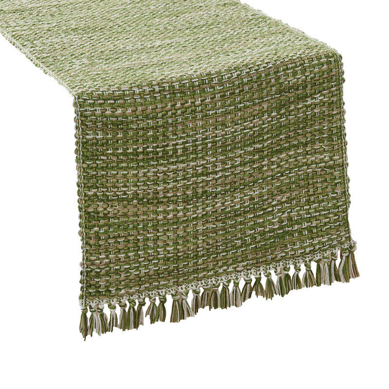 Park Designs Evergreen Basketweave Table Runner 13" X 36" image number 0