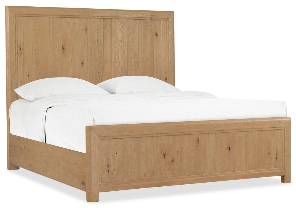 Driftwood King Panel Bed