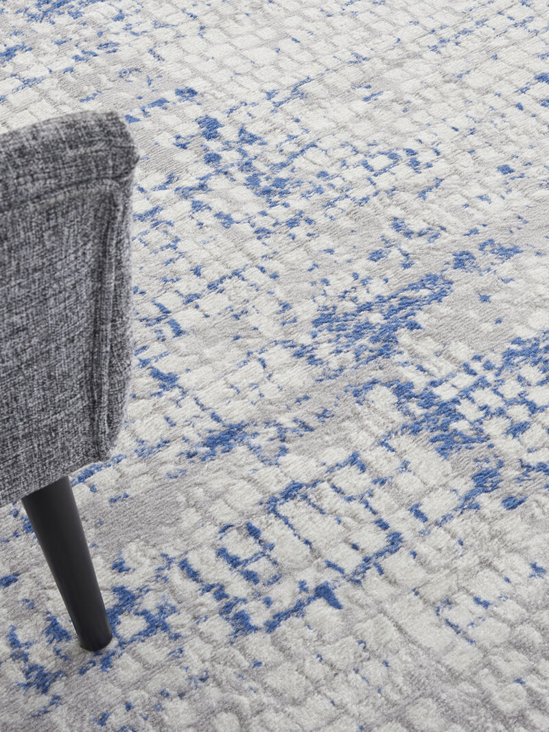 Whimsicle WHS07 Gray/Blue 8'4" x 11'6" Rug