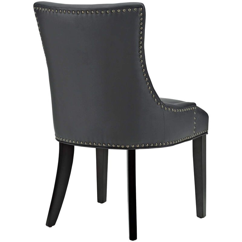 Marquis Dining Chair Faux Leather Set of 4-Benzara image number 4