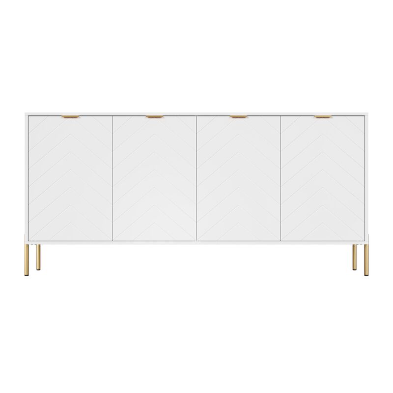 4-Door Accent Cabinet More Large Storage Cabinet