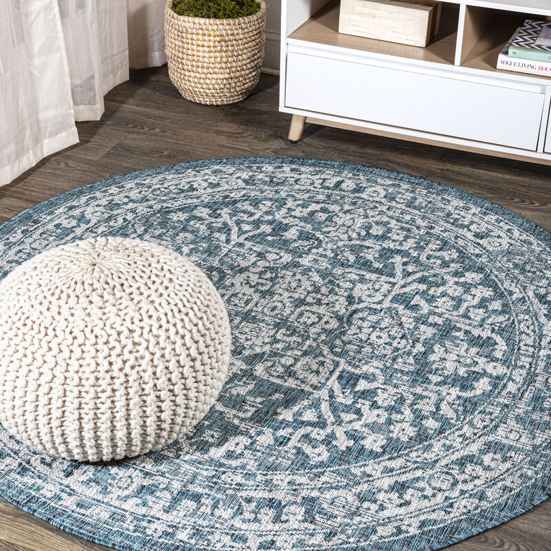 Malta Bohemian Medallion Textured Weave Area Rug