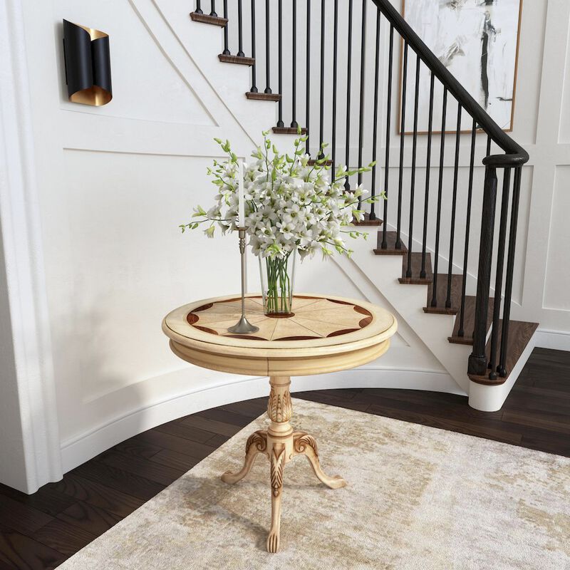 Butler Specialty Carissa 30 Round Foyer Table, Beige