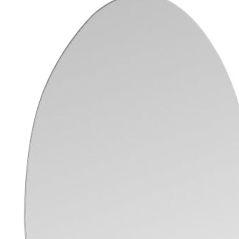HomeRoots 59" Clear Abstract Frameless Accent Mirror image number 5