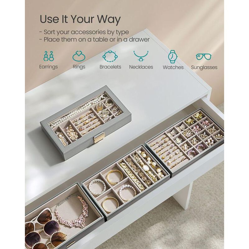 Stackable Jewelry Trays – Space-Saving and Elegant Storage for Accessories