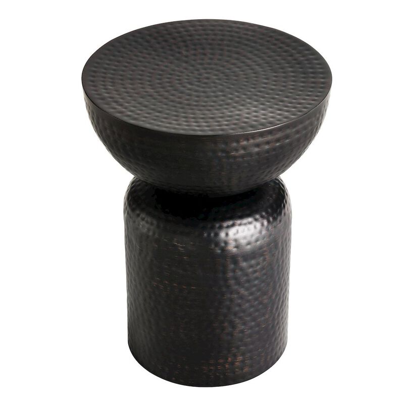 Mella Metal Hammered Side Table image number 3