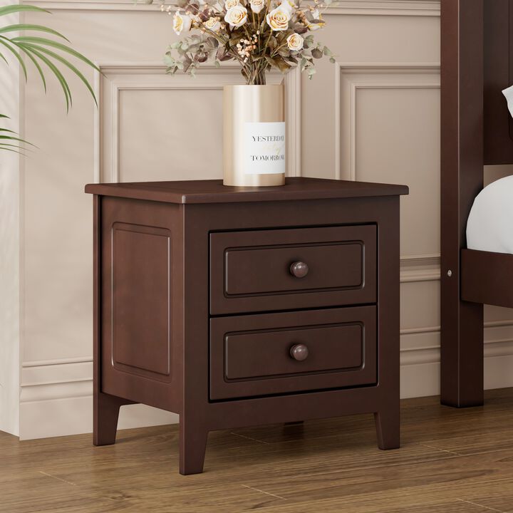 Sloswi 2‑Drawer Nightstand