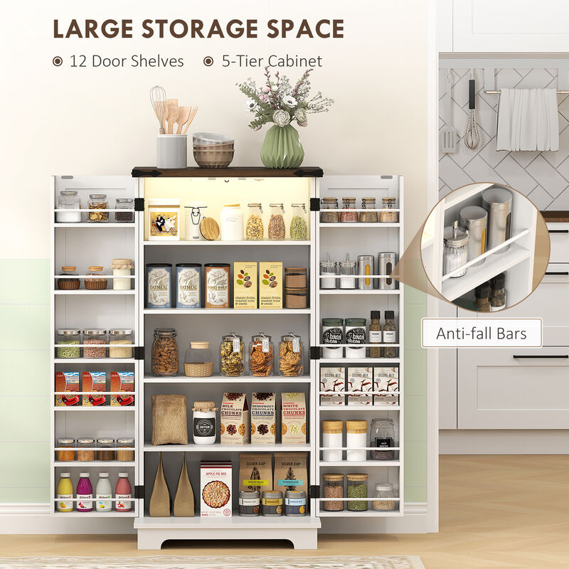 Hivvago Kitchen Organizer Cabinet with Motion Sensor Light image number 5