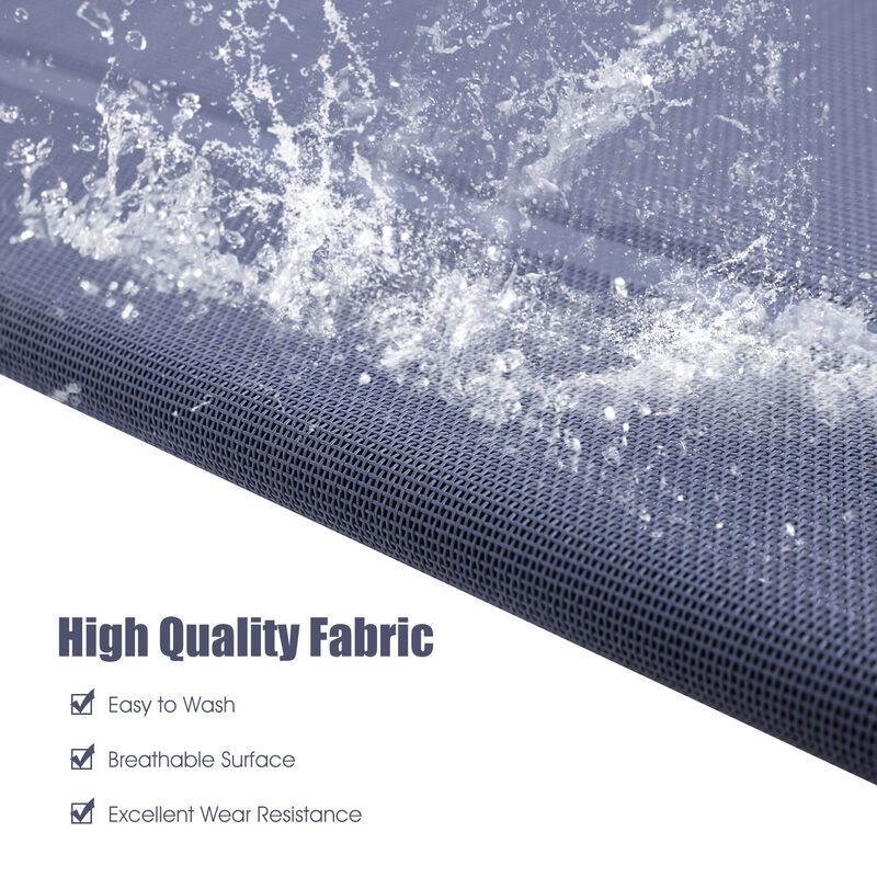 Large Indoor Outdoor Camping Steel Frame Elevated Pet Cot Mat