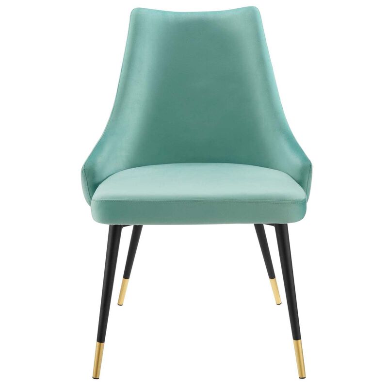 Modway Adorn Tufted Performance Velvet Accent, Dining Side Chair - Set of 2, Mint image number 3
