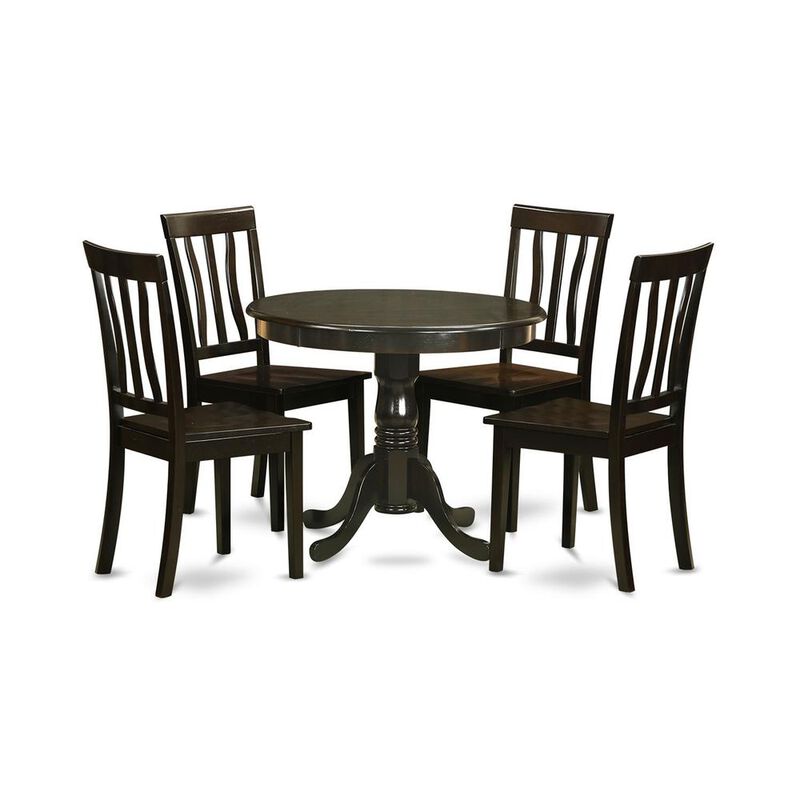 5 Pc small Kitchen Table set-breakfast nook plus 4 Dining Chairs