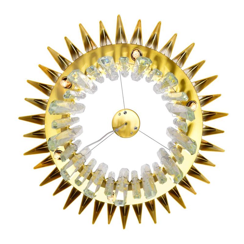 Cityscape 12 Light Chandelier With Satin Gold Finish