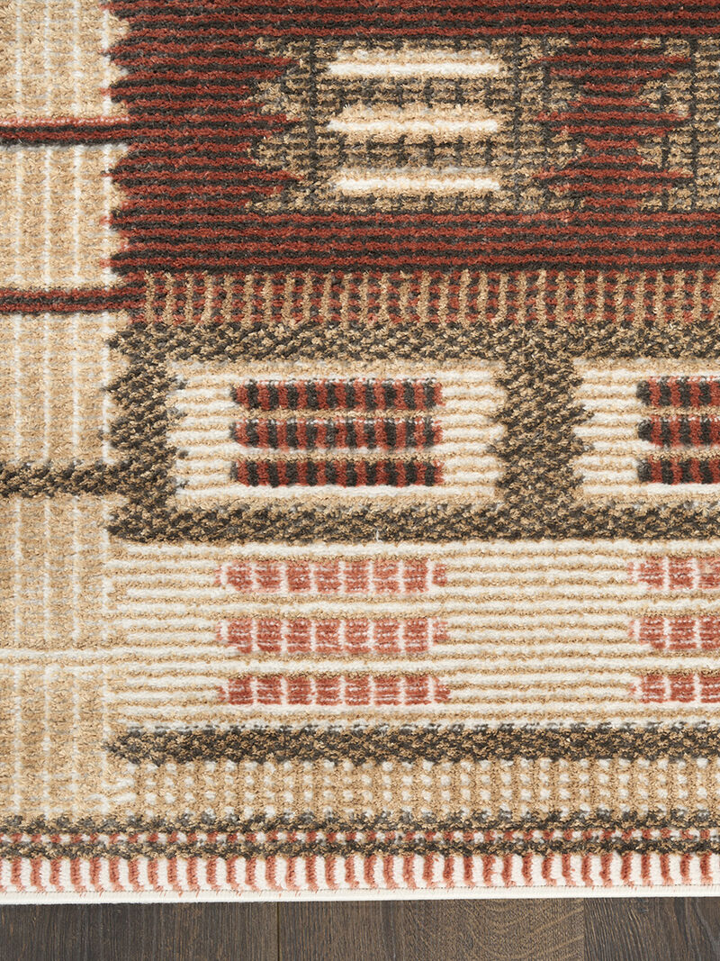 Nordic NRC16 Rust 2' x 6' Rug image number 2