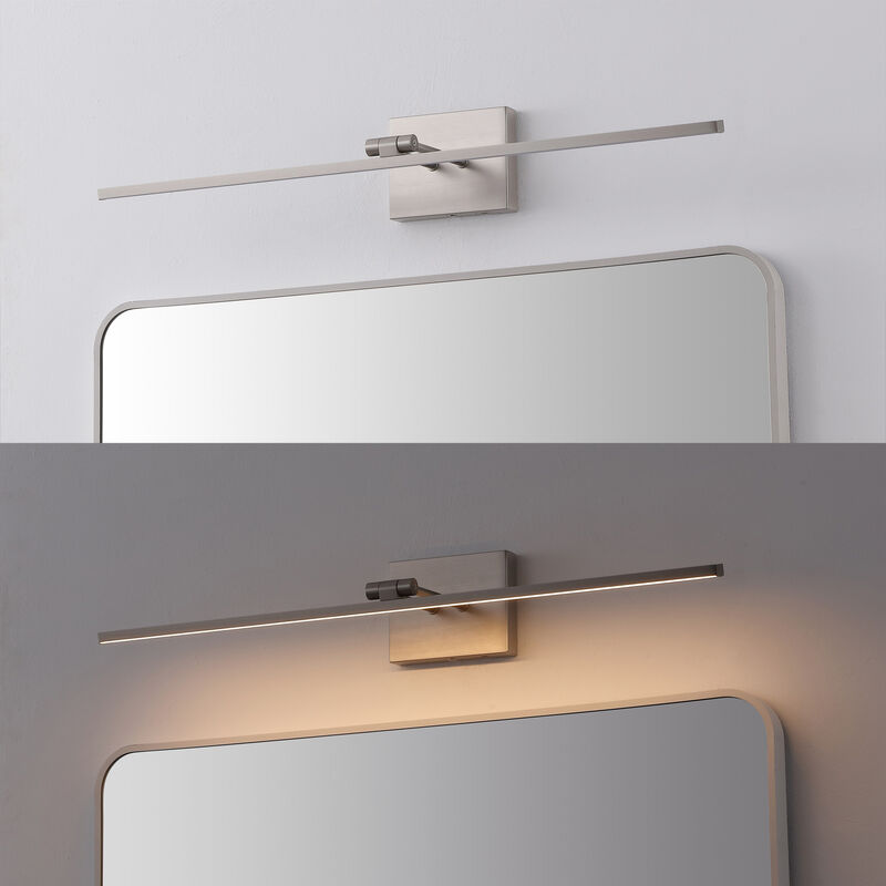 Santino 28" Modern Minimalist Swivel Integrated Dimmable LED Rechargeable Picture Light with Touch Sensor