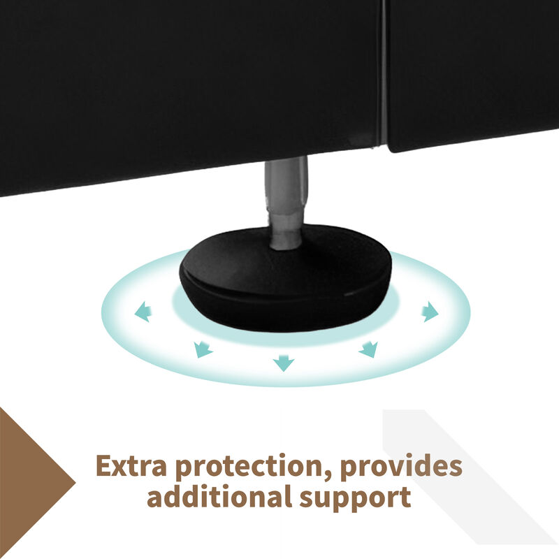 Mondawe 1100 LBS Heavy Duty Umbrella Base with Wheels Steel Outdoor Offset  Cantilever Umbrella Weight Base image number 9