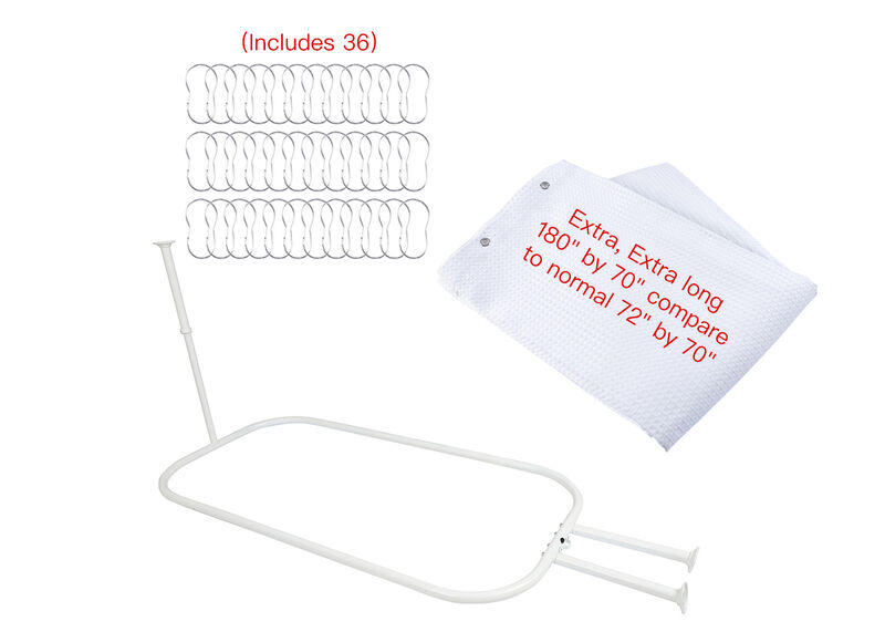 Aluminum Hoop Oval Shower Rod image number 8