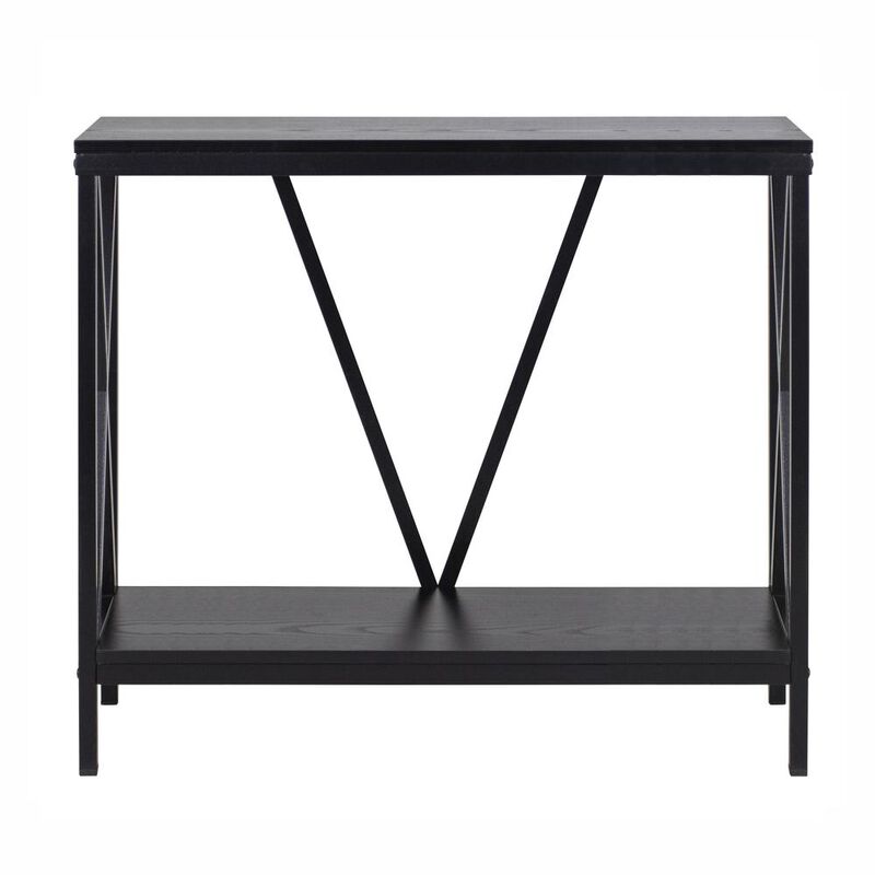 Aquatic Fundamentals 29/37 Gallon Steel X-Frame Aquarium Stand, with lower shelf, Black