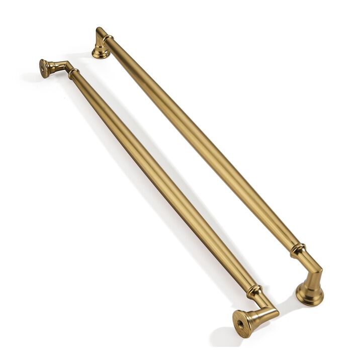 ZAUYX 2 Pack 10 Inch Hole Center Champagne Bronze Cabinet pulls Solid Heavy Duty Cabinet Pull Cabinet Handles Kitchen Cabinet Ha