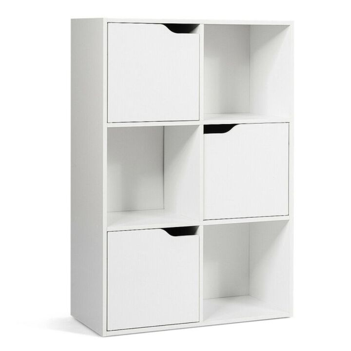 Hivago 6 Cubes Wood Storage Shelves Organization