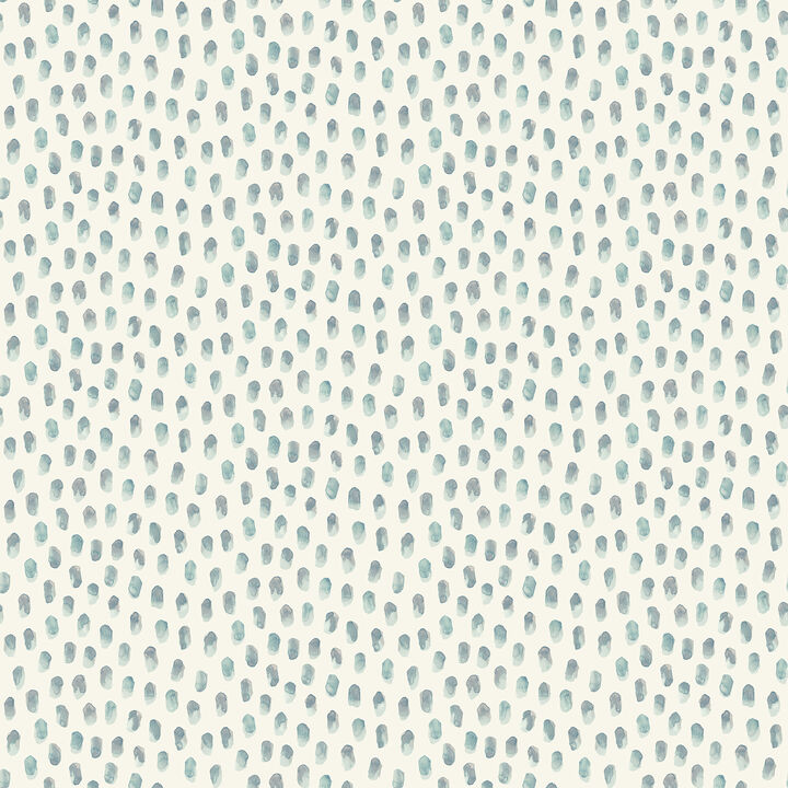 Sand Drips Aqua Painted Dots Wallpaper