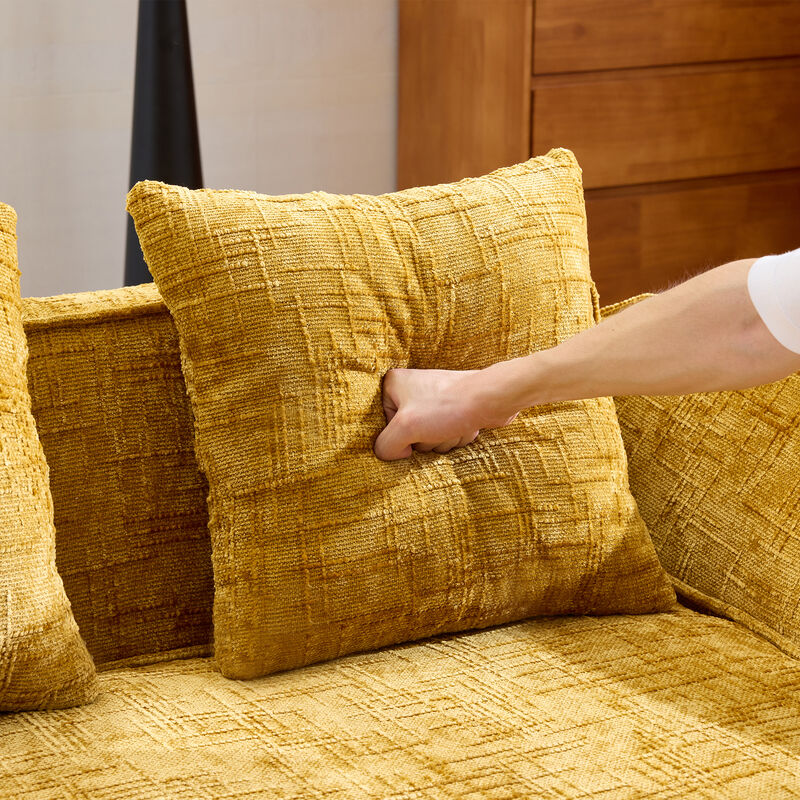 TATEUS L-shaped high-elastic sponge compressed sofa