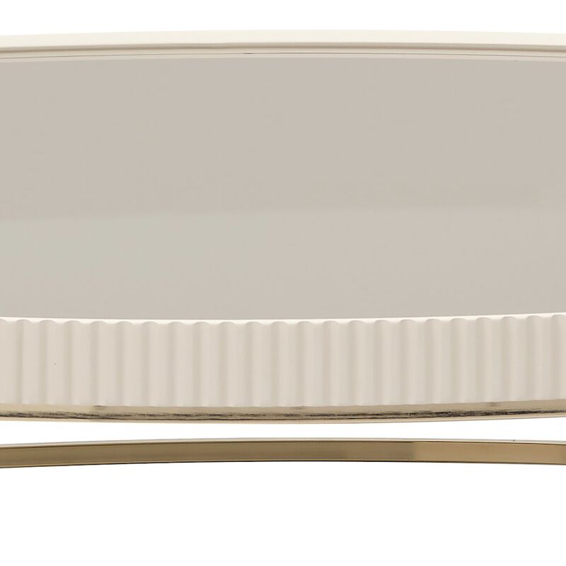 Michael Amini Lisbon Cocktail Table - Silken Matte Cream image number 4
