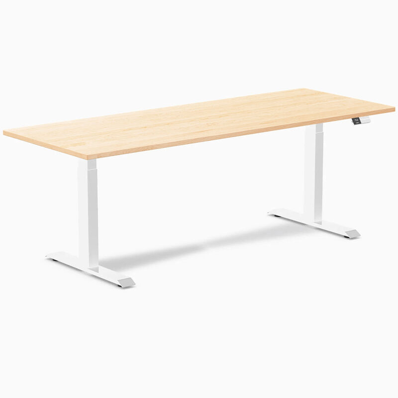 Desky Dual Hardwood Sit Stand Desk image number 0