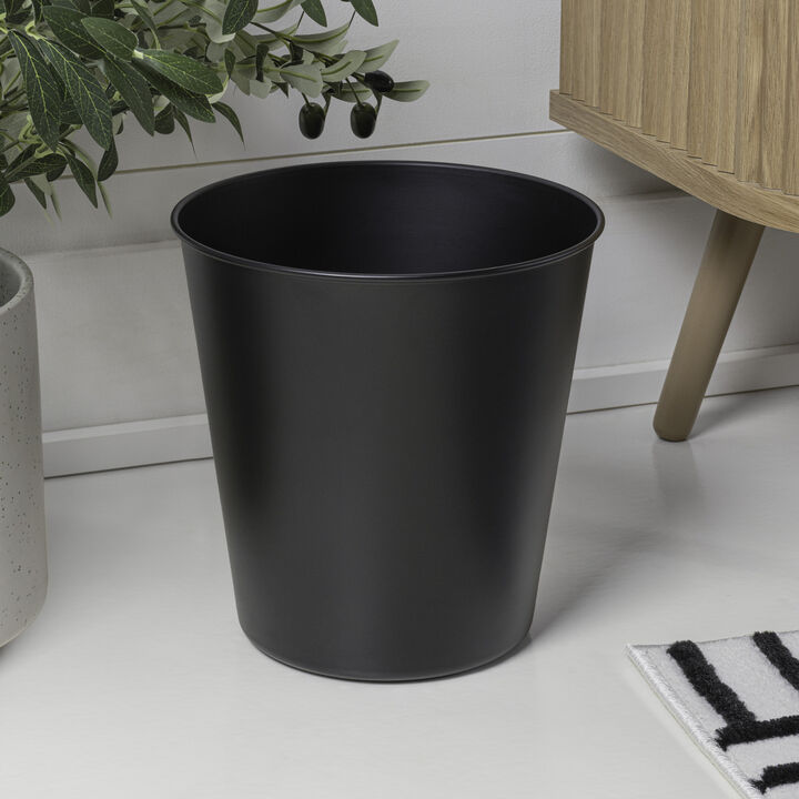 Remi Modern Classic Textured Steel 2-Gallon Wastebasket