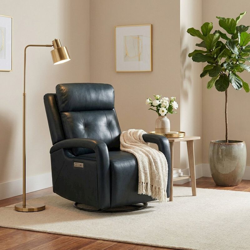 Barcalounger Gilbert Power Swivel Glider Recliner Power Head Rest & Power Lumbar image number 2