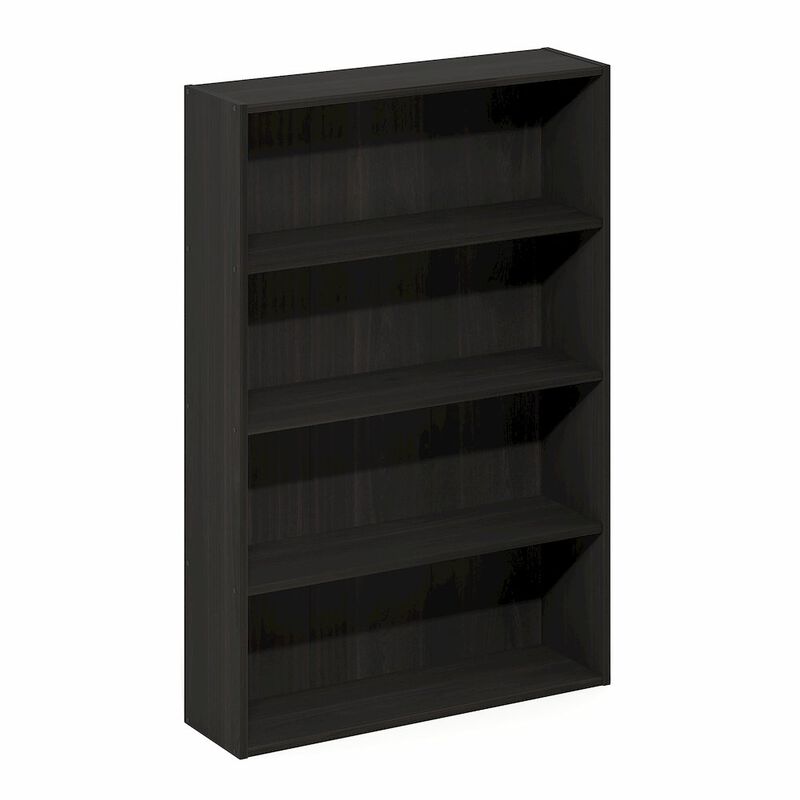 Basic 4-Tier Open Shelf Bookcase, Bookshelf, Storage Organizer, 6 x 24 x 35