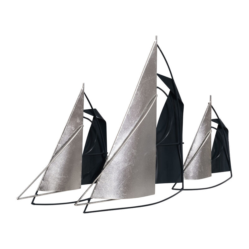 Metal 26" Sailboats Wall Decor image number 1