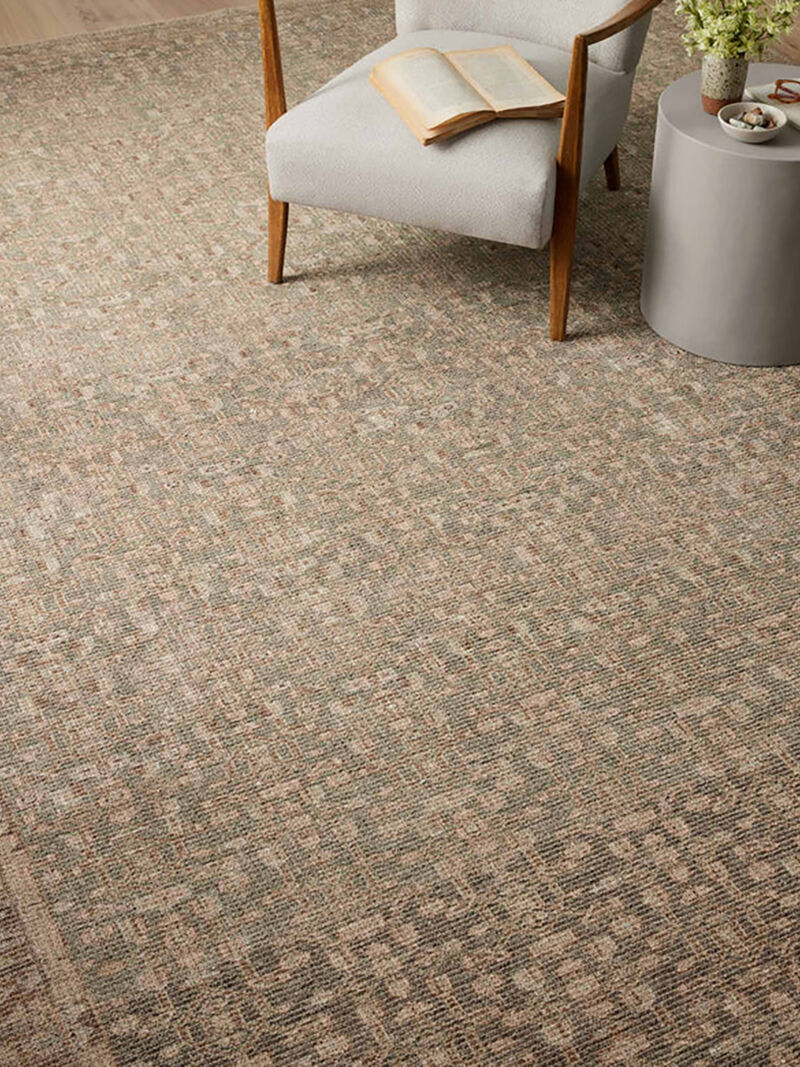 Aubrey AUB04 Sage/Bark 18" x 18" Sample Rug