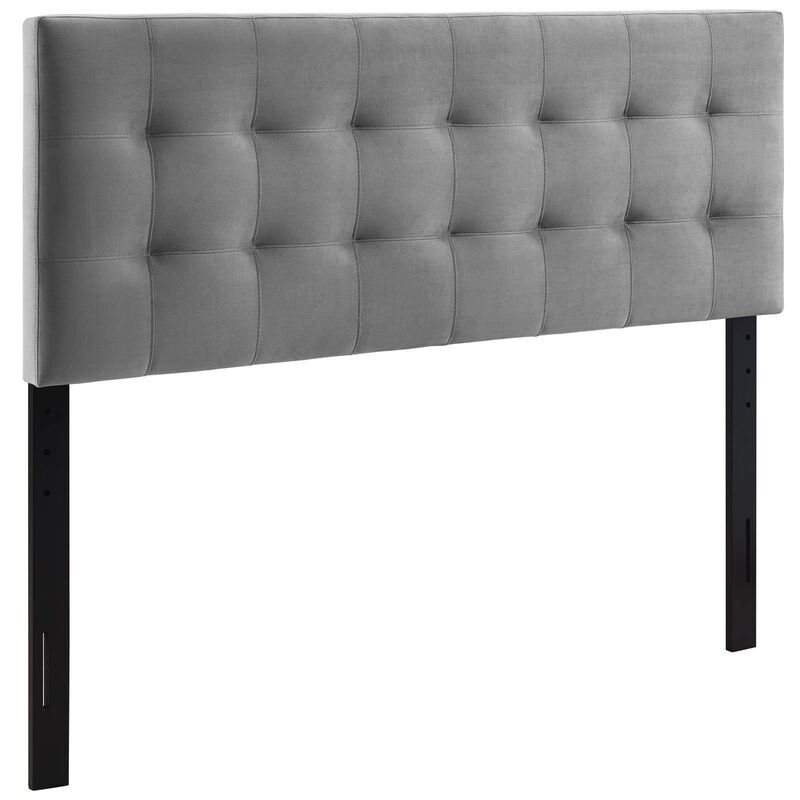 Modway Lily King Biscuit Tufted Performance Velvet Headboard, Gray image number 2