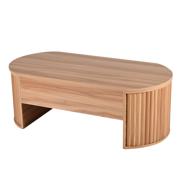 Merax Coffee Table with Hidden Compartment