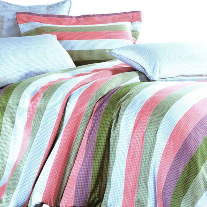 4 Piece Full Size Cotton Duvet Cover Combo Bedding Set image number 2