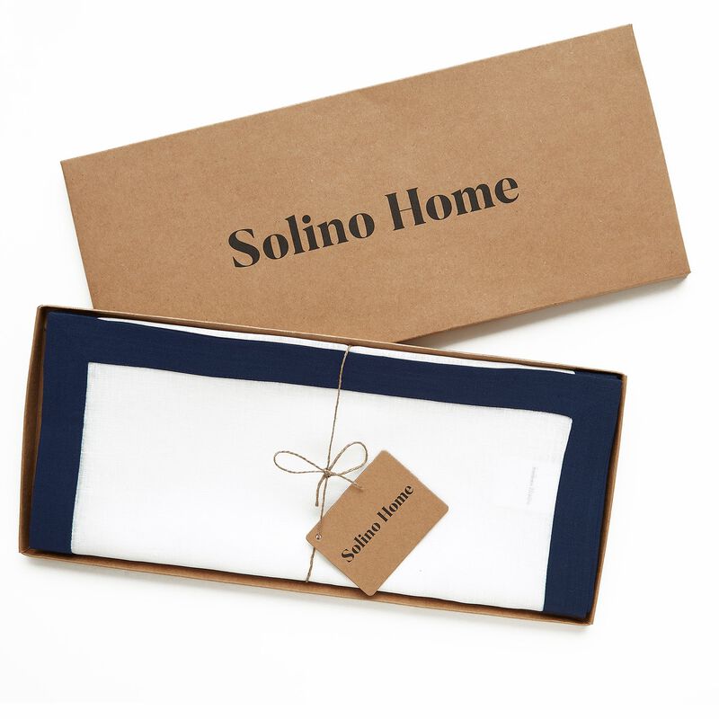 Solino Home 100% Pure Linen Table Runner - Classic