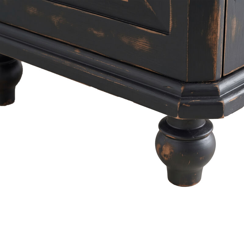 Felirn 77.5''H Vintage Storage Display Cabinet image number 4