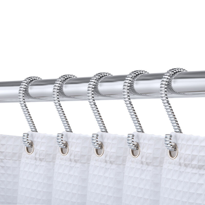 12-Piece Proof Zinc Shower Curtain Hooks image number 1