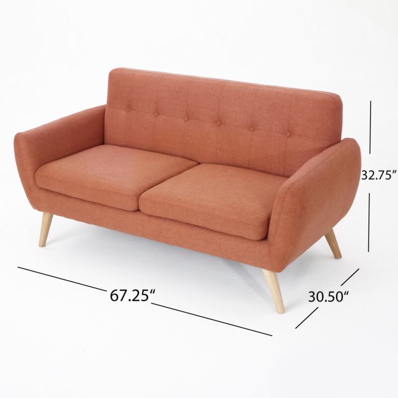 Lupusp Button Tufted Loveseat image number 9