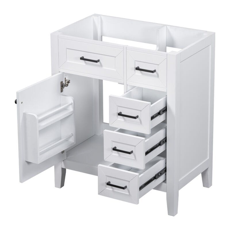30" Freestanding Bathroom Vanity Base Without Sink image number 1