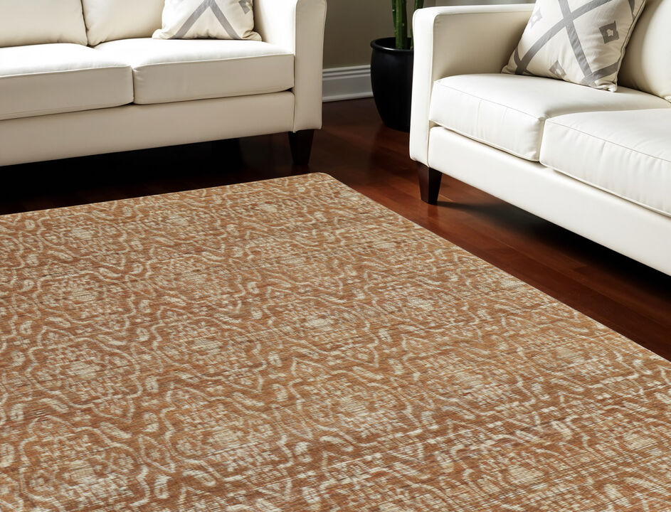 HomeRoots Geometric Hand Woven Area Rug