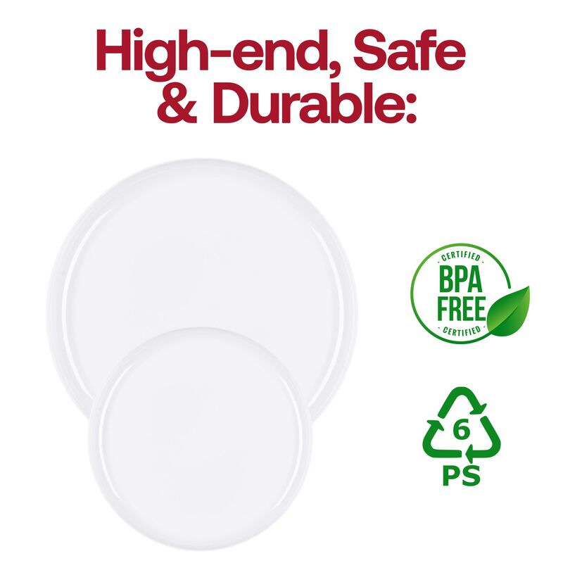 6.25" Flat Round Plastic Pastry Plates (240 Plates) image number 4