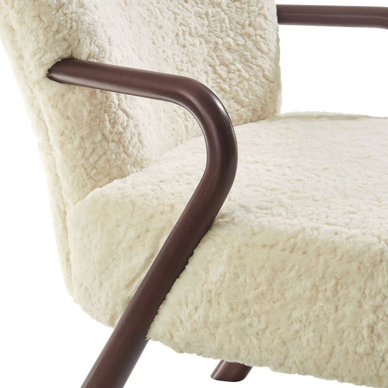 Arden Faux Shearling Accent Armchair image number 6