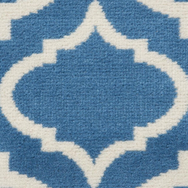 HomeRoots Trellis Non Skid Area Rug