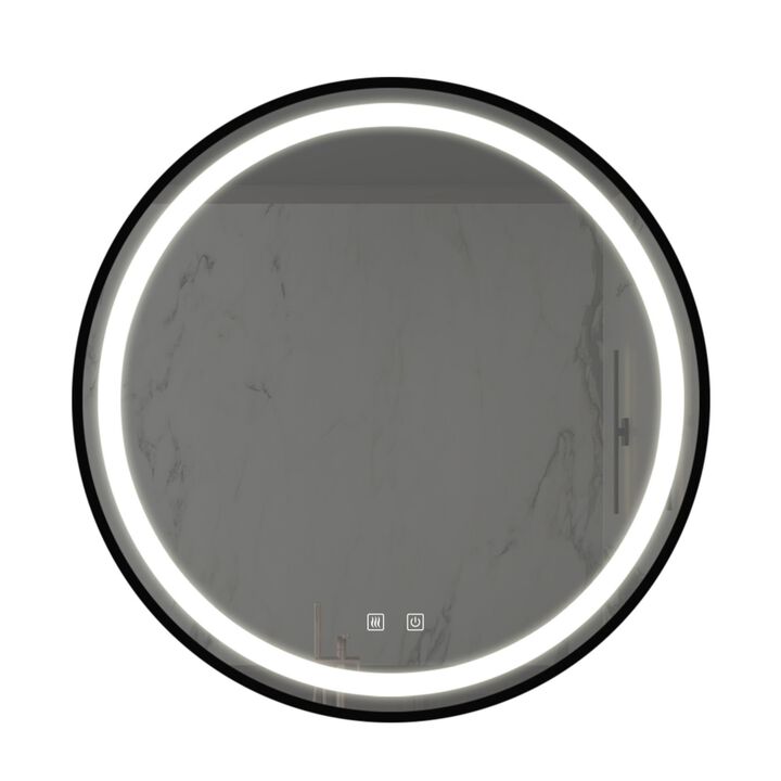 ELEMENT ACE 24-Inch LED Bathroom Vanity Mirror with Anti-Fog Technology and Dimmable Touch Control