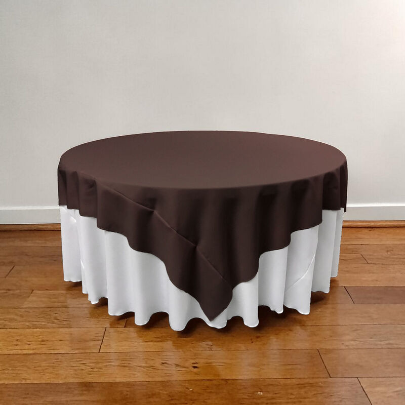 72-Inch Square Table Cover in Polyester Poplin for Kitchen or Parties image number 1