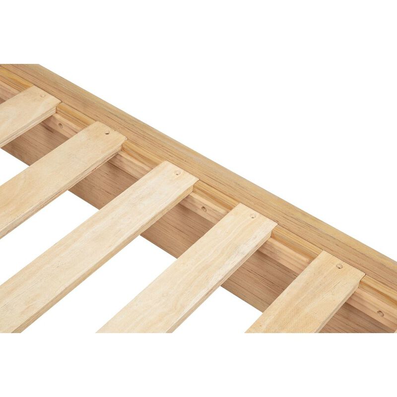 Best Master Furniture Daplen Scandinavian Modern Queen Bed Frame, Light Oak image number 6