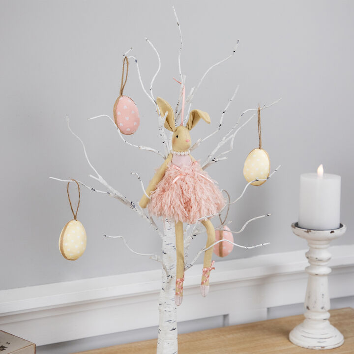 Plush Ballerina Bunny Easter Wall Decoration - 13"