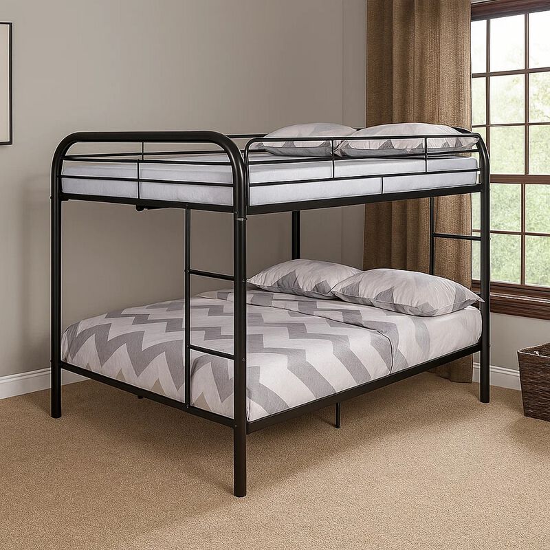 Fegy Bunk Bed with Ladder and Rails, Metal Frame image number 6